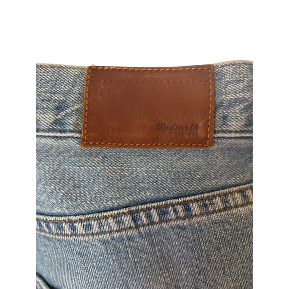 Madewell Jeans Size 32 X 29 Straight Leg Mid Wash 100% Cotton Ankle Comfort - Picture 9 of 10